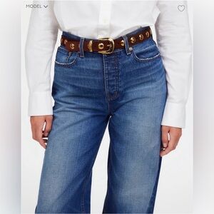 Madewell Brown Studded Belt